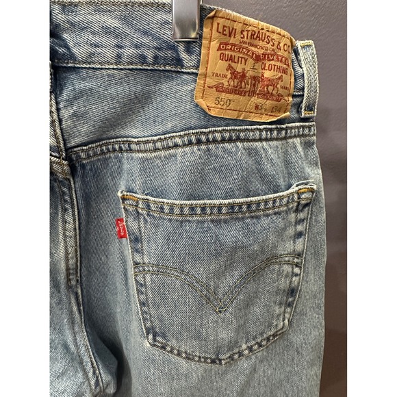 Levi's Other - Levi 550‎ Relaxed Fit Light Wash Denim Jeans Mens W34 L34